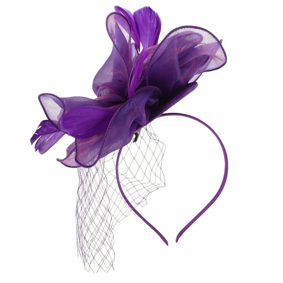 KAKOWELY Fascinator Hat Flower Fascinator Headband Tea Party Hat Prom Banquet Headpiece,7.87"X7.09"X1.97"
