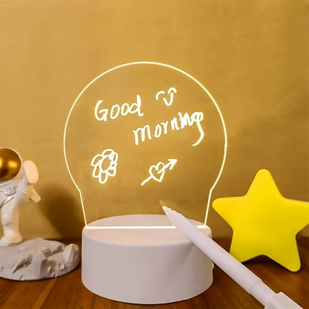 

Virmaxy Discount Note Board Creative Led Night Light USB Message Board Holiday Light With Pen Gift For Children Girlfriend Decoration Children s Night Light Writing Lamp 1ml