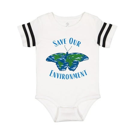 

Inktastic Save Our Environment Earth Butterfly Gift Baby Boy or Baby Girl Bodysuit