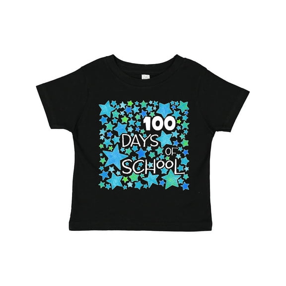 Inktastic 100 Days of School Stars in Blue Boys or Girls Toddler T-Shirt