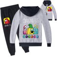 thumbnail image 3 of Bzdaisy Among Us Zipper Jacket and Trousers Set for Kids - Fun Gaming Theme Clothes for Boys and Girls, Soft and Comfortable, Perfect for Outdoor Activities and Cosplay, Available in Multiple, 3 of 5
