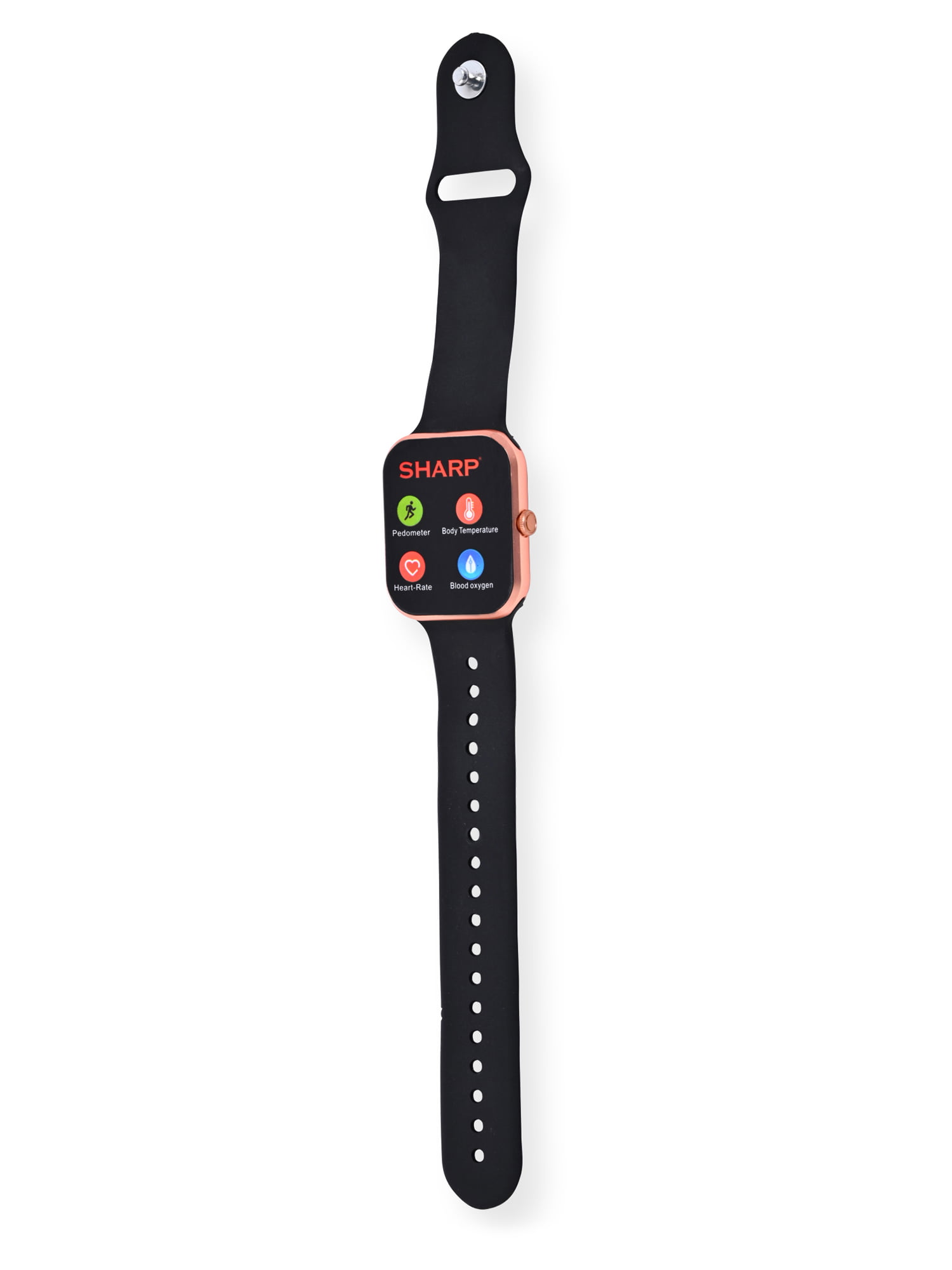 Sharp Smartwatch in Rose Gold with Black Strap - SHR9090RBKWM 