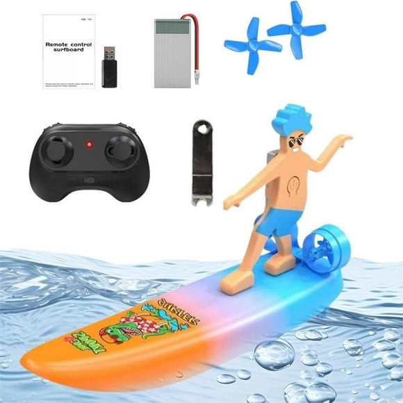 Skateboard Drift Scooter Toy Water Boat Charging Water Boat Toys Remote Control Boat With Light Low Battery Alarm Remote Control Racing Boat