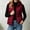 Wine, variant on Elvqul Vest Hooded Zip Up Casual