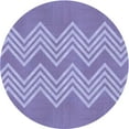 thumbnail image 1 of Ahgly Company Machine Washable Indoor Round Transitional Purple Mimosa Purple Area Rugs, 3' Round, 1 of 7
