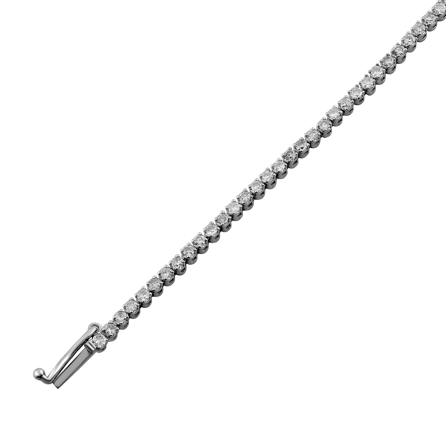 Brilliance Fine Jewelry Sterling Silver 1ct Lab Grown Diamond Tennis Bracelet