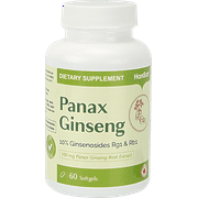 Umeken Panax Ginseng Health Supplement, 1-2 Month Supply, 60 Softgels