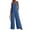 Blue, variant on pstuiky One Piece Jumpsuits for Women, Solid Color Loose Long Trousers Suspender with Pockets Athletic Womens Romper Black L