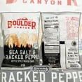 thumbnail image 3 of Boulder Canyon Kettle Chips Sea Salt & Cracked Pepper Bulk Pack - 64 Individually Sealed 1.5oz Single Serve Bags of Sea Salt & Cracked Pepper Flavored Kettle Chips - In Cornershop Confections Pack, 3 of 3