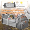 thumbnail image 2 of Astro Alan Bolsas de pañales para bebés con cambiador, mochila impermeable para pañales para mamás y papás con puerto de carga USB, regalos para baby shower, mochila para pañales de gran capacidad, gr, 2 of 5