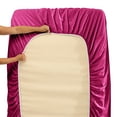 thumbnail image 2 of Clara Clark Full Size Bed Sheets Set - Deep Pocket 4 Piece - 1800 Hotel Luxury Soft Double Brushed Microfiber, Magenta, 2 of 7
