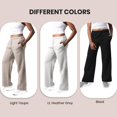 thumbnail image 4 of Pantalones deportivos Common Stitch, 3 unidades, forro polar, pernera ancha, 4 of 7