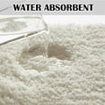 thumbnail image 5 of Bath Rug for Bathroom Non Slip Bathroom Mat Water Absorbent Soft Microfiber Shaggy Bathroom Rug Machine Washable Bath Mat for Bathroom Thick Plush Shower Mat (20 x 32 Ivory), 5 of 6