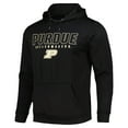 thumbnail image 2 of Men's Colosseum Black Purdue Boilermakers Blackout 3.0 Pullover Hoodie, 2 of 3