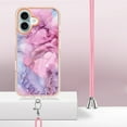 thumbnail image 2 of Case for Google Pixel 6A case,Shiny IMD Marble Pattern Lanyard Case for Girls,Enhanced Camera and Screen Protection Cover, 2 of 6