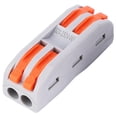 thumbnail image 4 of 10PCS Electric Cable Connector PCT2-2 Quick Wiring Connector Conductor Button Wire Connector Quick Terminal Block For Wiring Clip, 4 of 8
