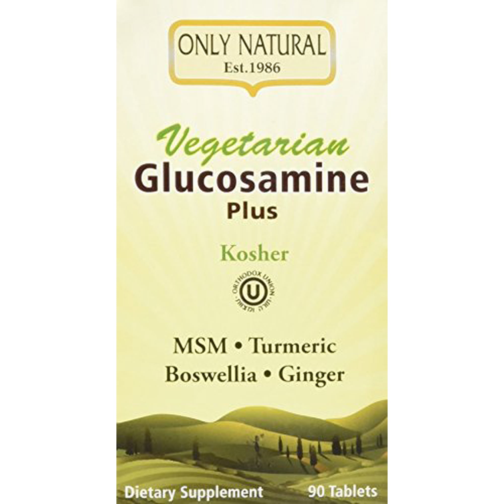 Only Natural Glucosamine - Plus - Vegetarian - 90 Tablets