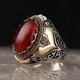 thumbnail image 4 of Minnieouse Anillos musulmanes religiosos islámicos de aleación para hombres, anillo turco de plata de ley exquisito hecho a mano para hombres Ropa, zapatos y accesorios Miscelánea TYPE1, 4 of 6