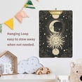 thumbnail image 6 of FMSHPON Black Space Sun CrescentStars Clipboard Hardboard Wood Nursing Clip Board and Pull for Standard A4 Letter 13x9 inches, 6 of 7