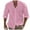 j-Pink13641, variant on LIIPEE Men Shirts Casual Summer Linen Button Up Long Sleeve Solid Color Lapel Beach Shirt Male Loose Fit Fashion Tops Comfortable Breathable Soft Daily Shirts,Black,L
