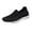 Black, variant on NOKIO Women's Sport Shoes Comfortable Wide Width L𝗈afers Lightweight Athlet𝗂c Shoes Breathable Knit Mesh Sneakers S𝗅ip On Non-S𝗅ip Walking Shoes