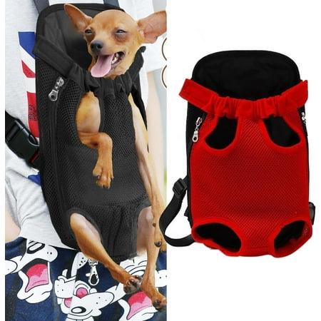 Hgudesign Pet Carrier Backpack  Adjustable Pet Dog Carrier Backpack Travel Bag  Legs Out Dog Carrier for Hi Camping Travel  Sling Bag for Small Medium Dog (Rainbow  Small (1.5-3LBS))