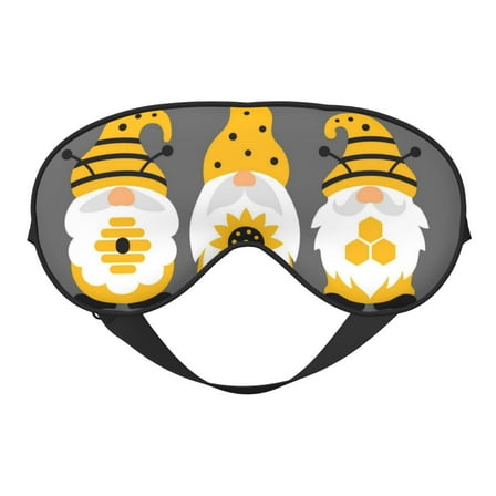 Naloa Bee Kind Print Sleep Mask for Sleeper, Light Blocking Sleeping Eye Mask for Women Men, Eye Shade with Adjustable Strap for Travel, Nap,Meditation