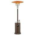 thumbnail image 1 of Costway Chauffage de Patio 50 000 BTU avec Roues, Table Ronde et Brûleur en Acier Inoxydable, Brun, 1 of 10