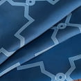 thumbnail image 5 of Superior Trellis Blackout Grommet Curtain Panel Pair, Set of 2 Curtains, 52"W x 108"L, Navy Blue, 5 of 6