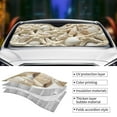 thumbnail image 5 of Fuzoiu Starfish and Sea Shells Print Car Windshield Sun Shade,Block Uv Rays Sunshade,Foldable Front Window Sun Visor Protector for Car,SUV,Truck-Keep Vehicle Cool-Starfish and Sea Shells, 5 of 8
