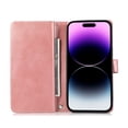 thumbnail image 5 of Compatible with iPhone 15 Pro Max Wallet Case with Credit Card Holder, Flip Folio Book PU Leather Vintage Phone Case Shockproof Multifunctional Cover Women Men for iPhone 15 Pro Max, Rosegold, 5 of 7