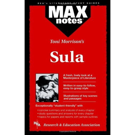 Pre-Owned Sula (Maxnotes Literature Guides) (Paperback) 0878912290 9780878912292