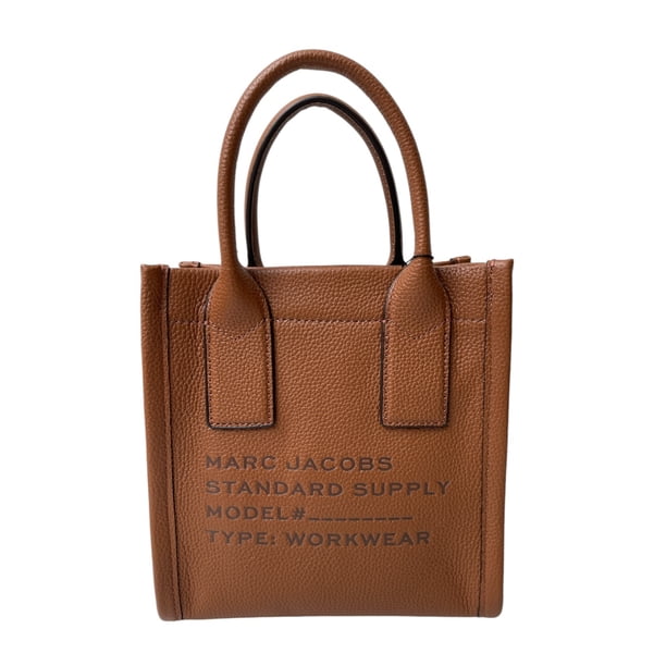 MARC JACOBS レザー 大容量 トートバッグ A4可 多収納 ブラウン 【公式 