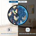 thumbnail image 5 of Voice Activated Clock with Glow Light 12 Inch Large Silent Wall Clock Battery Operated for Home Decor Chickens and Hens, 5 of 8