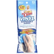 Mr. Clean Vinyl Disposable Gloves, 12 Count
