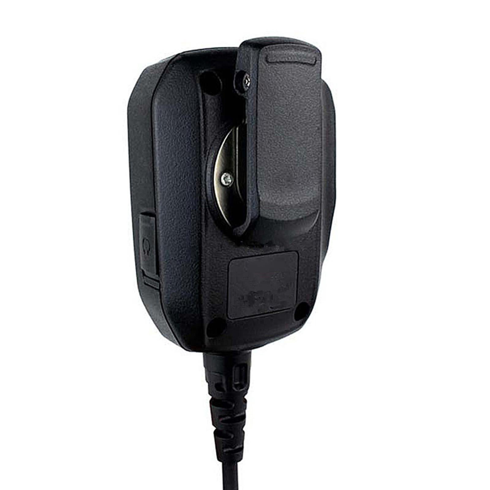 Waterproof Speaker Mic IP54 Rated Quality Audio, 360° Rotating Clip for Security Personnel
