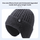 thumbnail image 2 of Abbraccia Gorro de invierno hombre, tejido cálido, cubre orejas, negro, 2 of 6