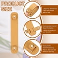 thumbnail image 3 of Uxcell 1 Pack 8.98x1.69 Inch Leather Shoulder Strap Pad, Strap Covers, Beige, 3 of 6