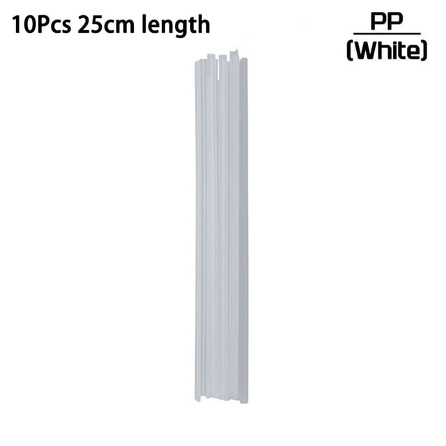 Bgsha 10 Pcs Tiges de Soudure en Plastique 9,84 Pouces ABS/PP/PVC/PE Bâtons de Soudure Pare-Chocs Réparation