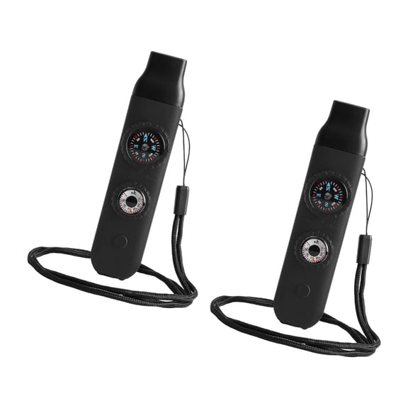 Flashlights Thermometers Multifunctional 7in 1 Outdoor Camping Hiking Whistles with Compasses Magnifier for Survival