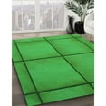 thumbnail image 3 of Ahgly Company Machine Washable Indoor Square Transitional Lime Green Area Rugs, 4' Square, 3 of 7