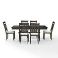 thumbnail image 2 of Rustic Dining Set - 7 Piece Table & Chair Set - Farmhouse Style Dining Room Furniture, 2 of 10