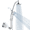 Chrome, variant on Bright Showers Rain Shower Heads System Solid Brass Sliding Bar with Height Adjustable High Pressure Handheld Shower Head, No Drilling Installation Option Provided