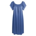 thumbnail image 4 of LIIPEE Womens Summer Nightgown Casual Short Sleeve Lace Sleep Dress Ladies Cozy Sleepwear, 4 of 4