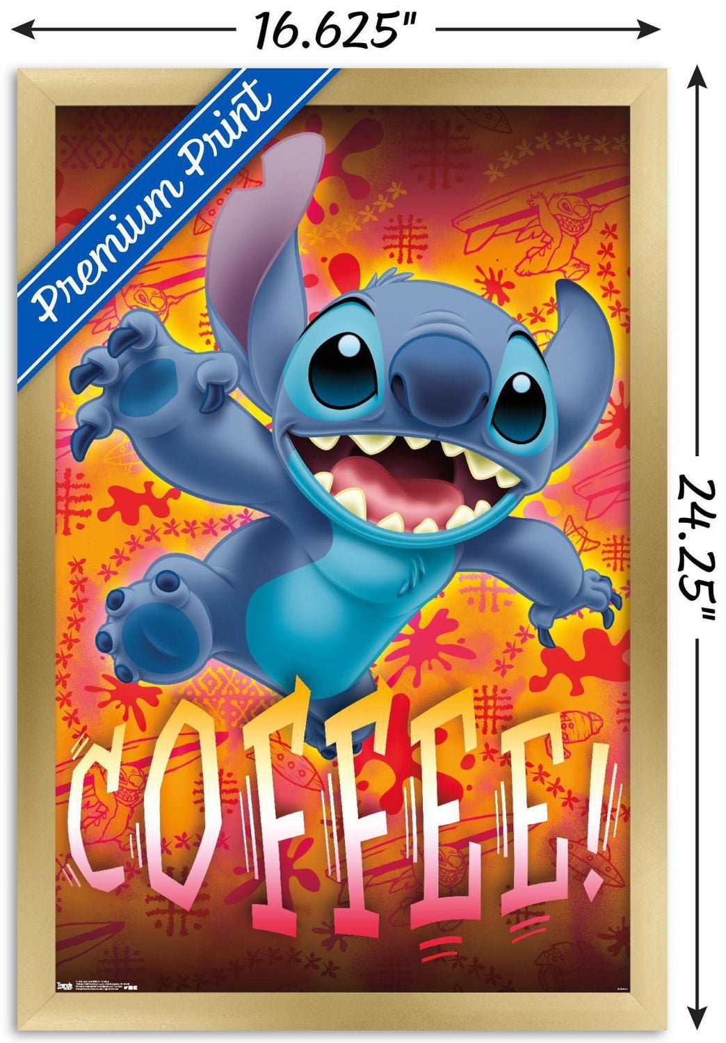 Disney Lilo and Stitch - Coffee Wall Poster, 22.375" x 34"