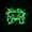 Green Black, variant on Erosebridal Green Neon Game Controller Bed Spread Queen,Lightning Sparks Queen Coverlet Set,3 Pieces,1 Quilt and 2 Pillowcases
