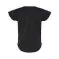 thumbnail image 7 of COUVER Toddler Little Girl's Soft Cotton Flutter Sleeve T-Shirt, Black, 2T, 1 Piece, 7 of 7