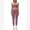 Purple, variant on IBTOM CASTLE Womens Two Piece Workout Sets Double Layer Sports Bra Matching Tummy Control High Wait Leggings Active Gym Outfit S Grey