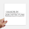 thumbnail image 1 of Quote I Major In Architecture Sticker Tags Wall Picture Laptop Decal Self adhesive, 1 of 1