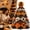 I, variant on DIY Halloween Quilted Fabric Tree Sewing Kit, 7.87" Folded Fabric Christmas Tree Craft Project for Quilters & Beginners, Perfect Tabletop Halloween Decor Gift